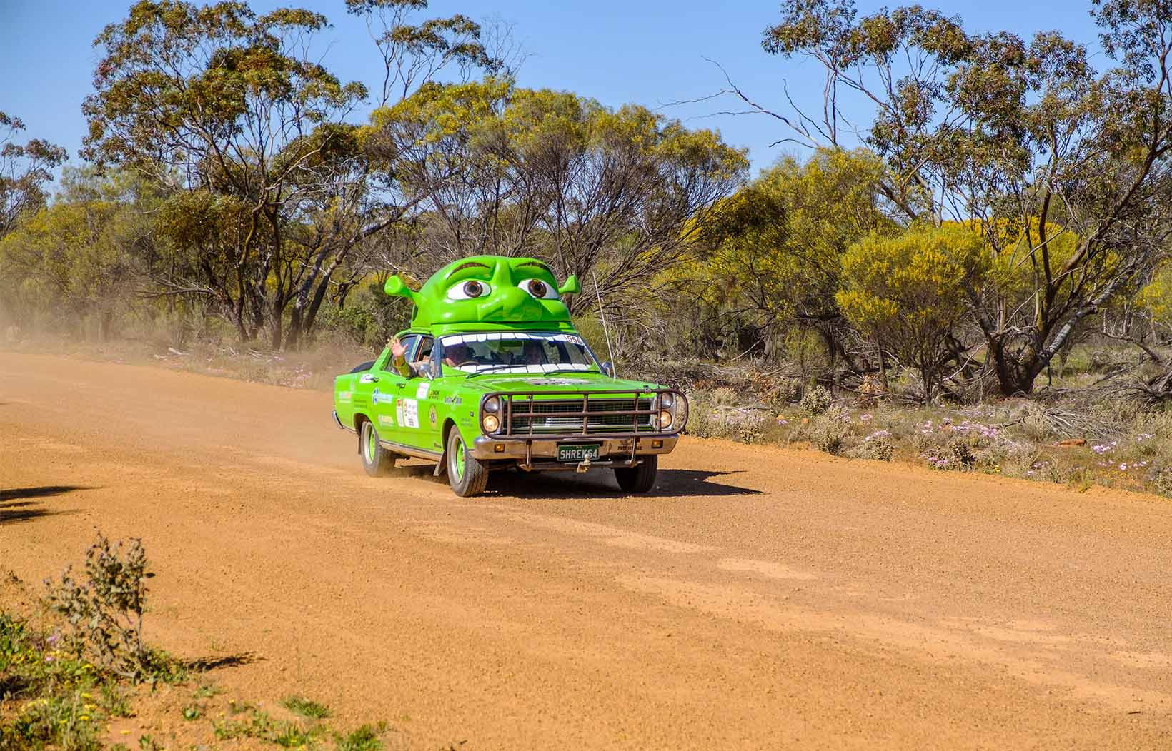 Shrek Car driving for WesCarpade