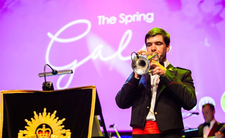 Karratha Rotary Club Gala, man on stage playing the trumpet