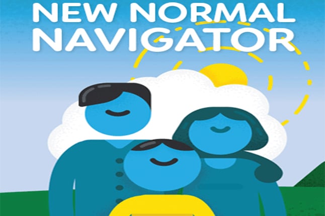 Illustrated logo for the New Normal Navigator app
