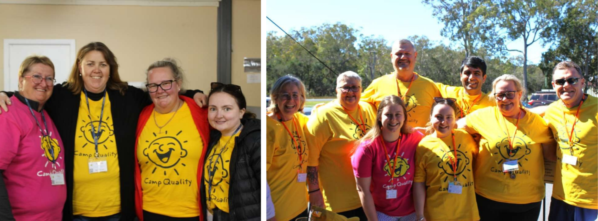 Meg and other volunteers at 2025 Camp Quality programs